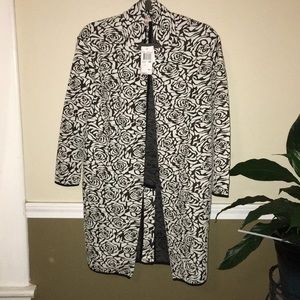 Philosophy black ivory floral jacquard